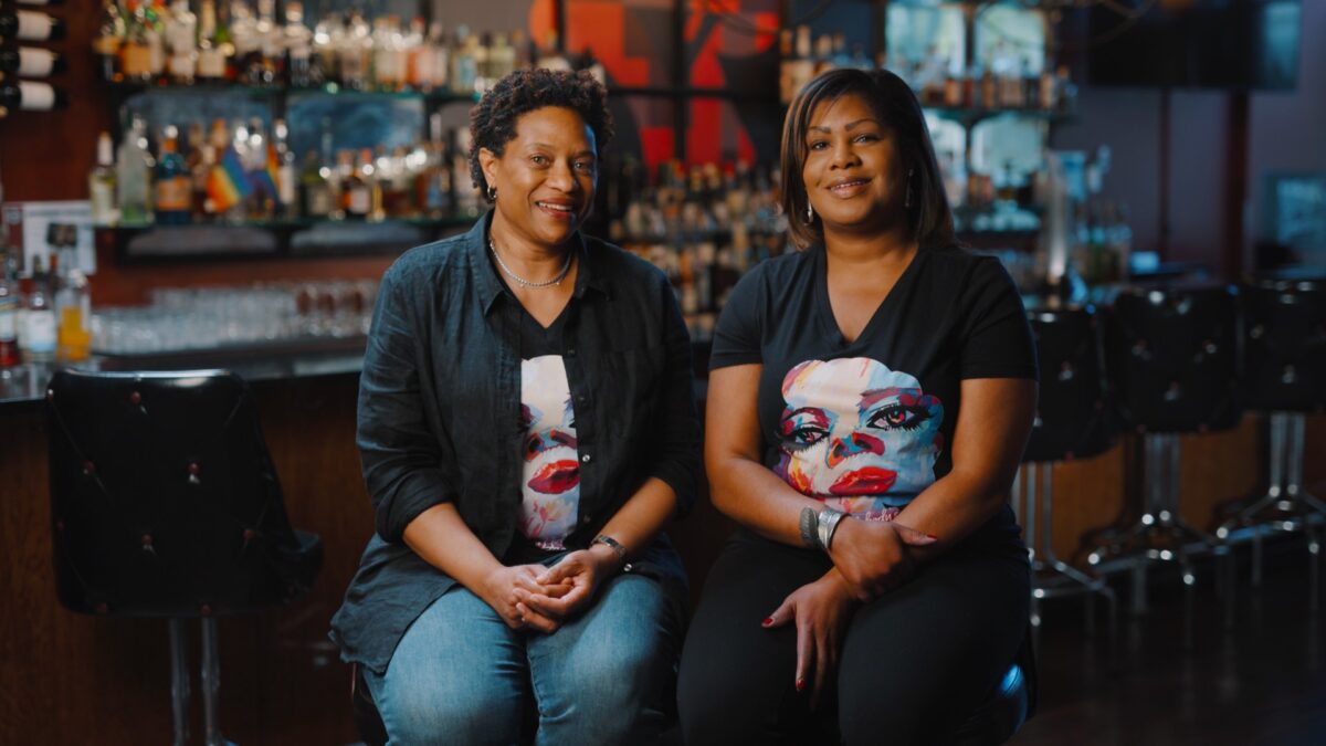 Angela Barnes and Renauda Riddle, co-owners of Andersonville bar Nobody's Darling.