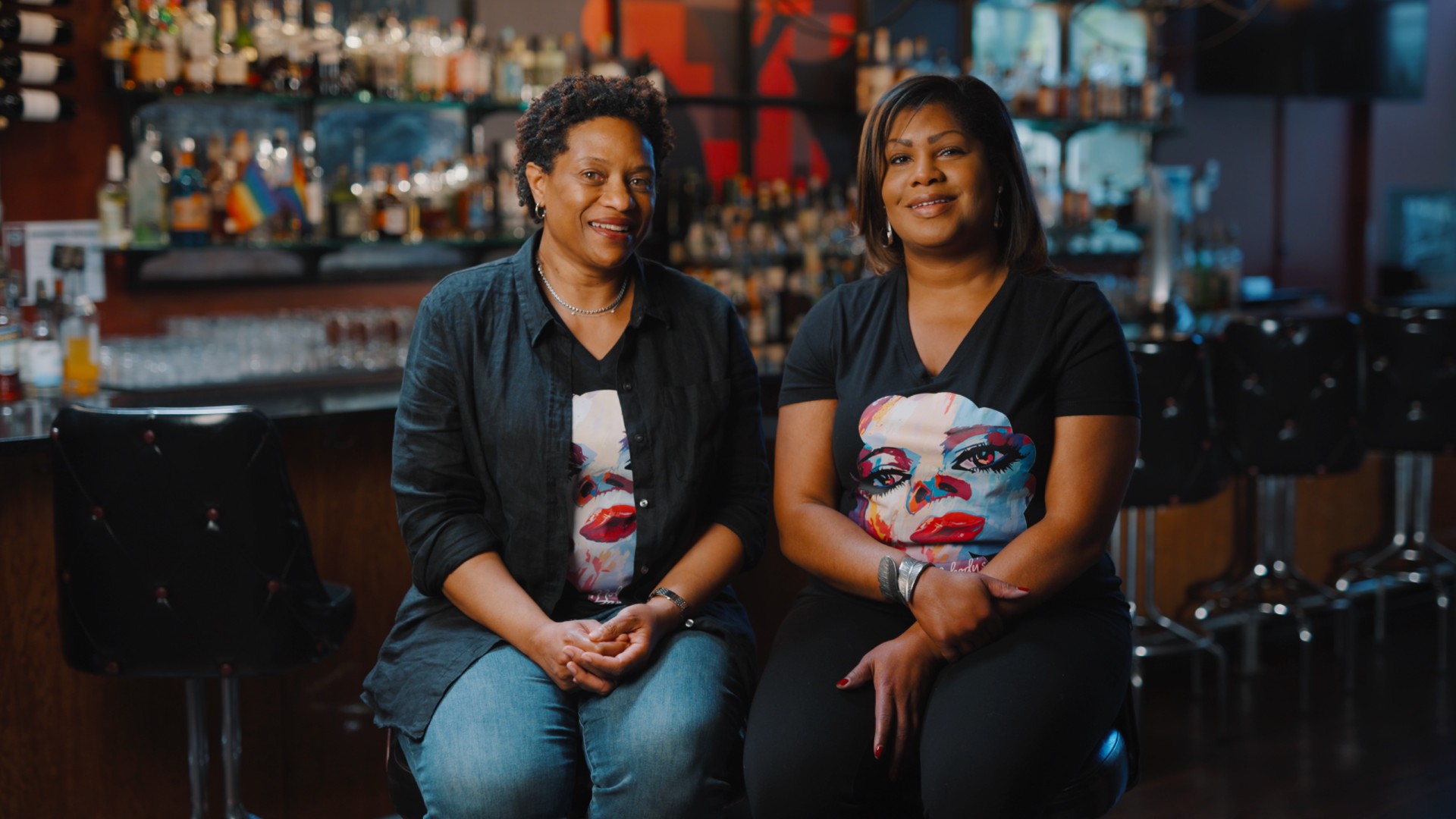 Angela Barnes and Renauda Riddle, co-owners of Andersonville bar Nobody's Darling.